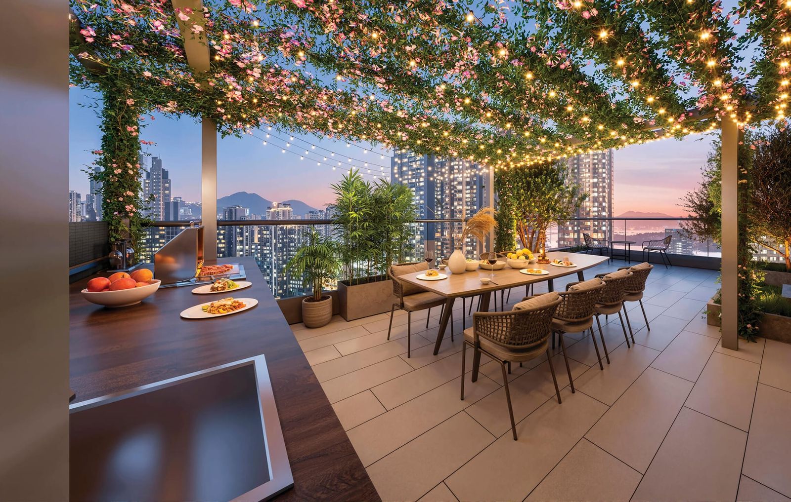 戶外餐飲空間構想圖（宣傳構想圖，經電腦修飾，並非實景）
